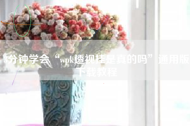 3分钟学会“wpk透视挂是真的吗”通用版下载教程