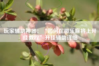 玩家辅助神器：“如何在微乐麻将上开挂教程”开挂辅助详细